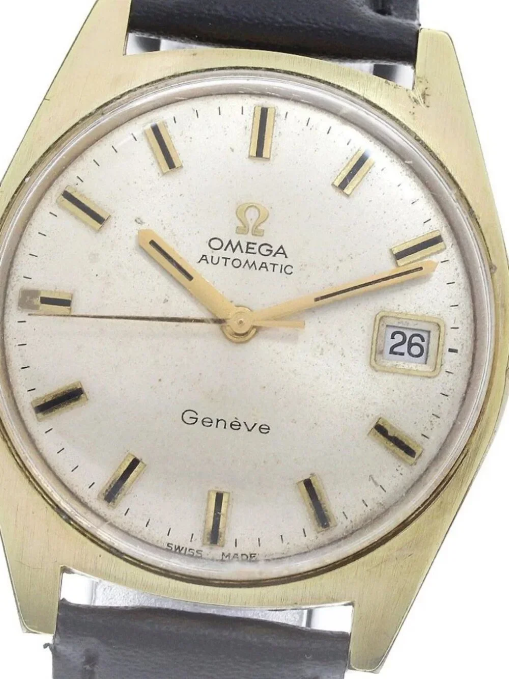 OMEGA Geneve 166.041 Date cal.565 Silver Dial Automatic Men's Watch_956874